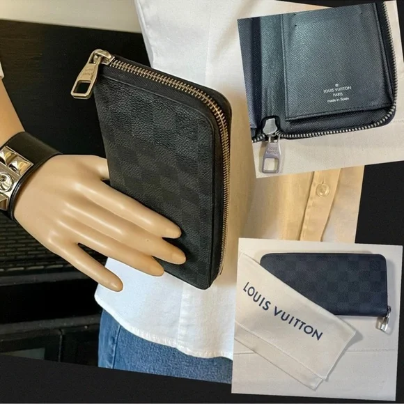 Louis Vuitton Damier Graphite Vertical Zippy Wallet - Picture 3 of 16